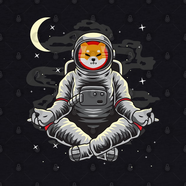 Astronaut Yoga Shiba Inu Coin To The Moon Crypto Token Shib Army Cryptocurrency Wallet HODL Birthday Gift For Men Women by Thingking About